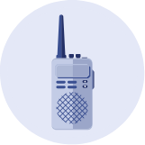 Comunicación autónoma con frecuencias de ancho de banda VHF y UHF